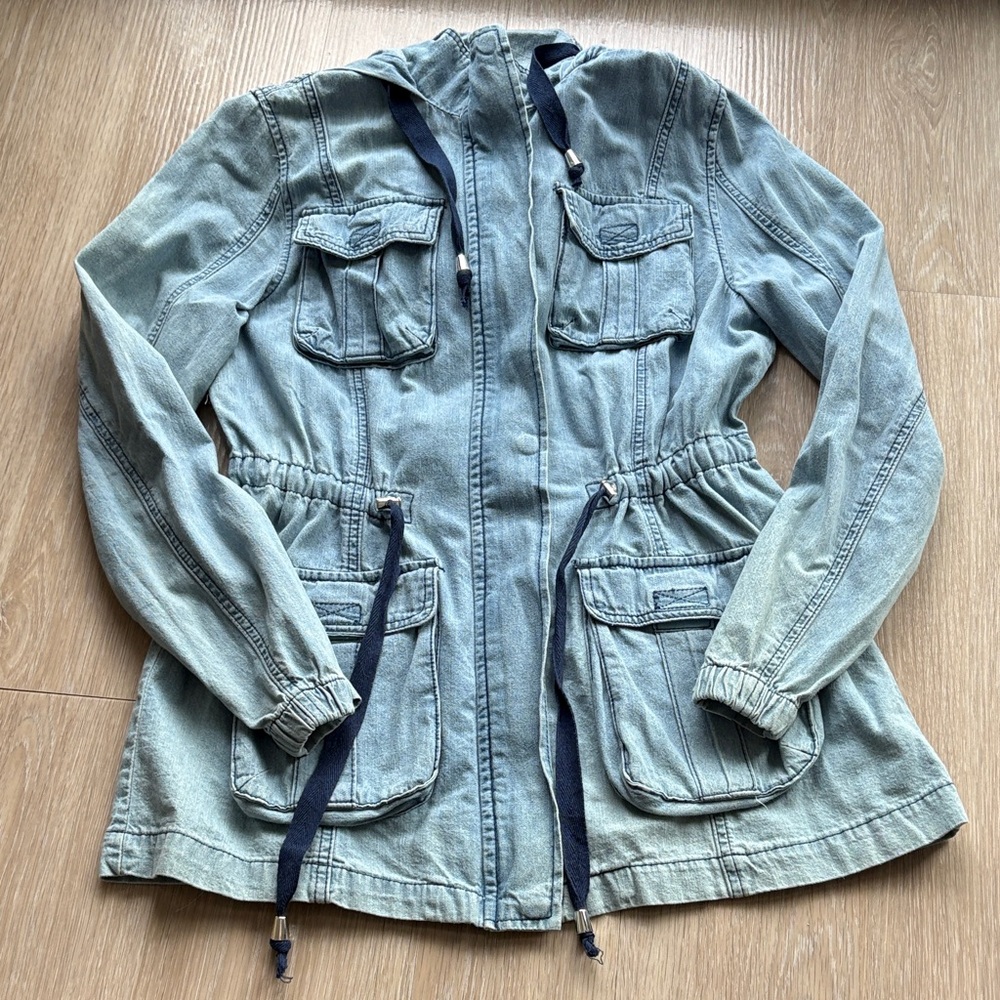 Women's Light Blue Utility Jacket